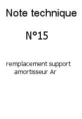 remplacement support arriere