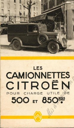 camionnette 500 kg et 800 kg